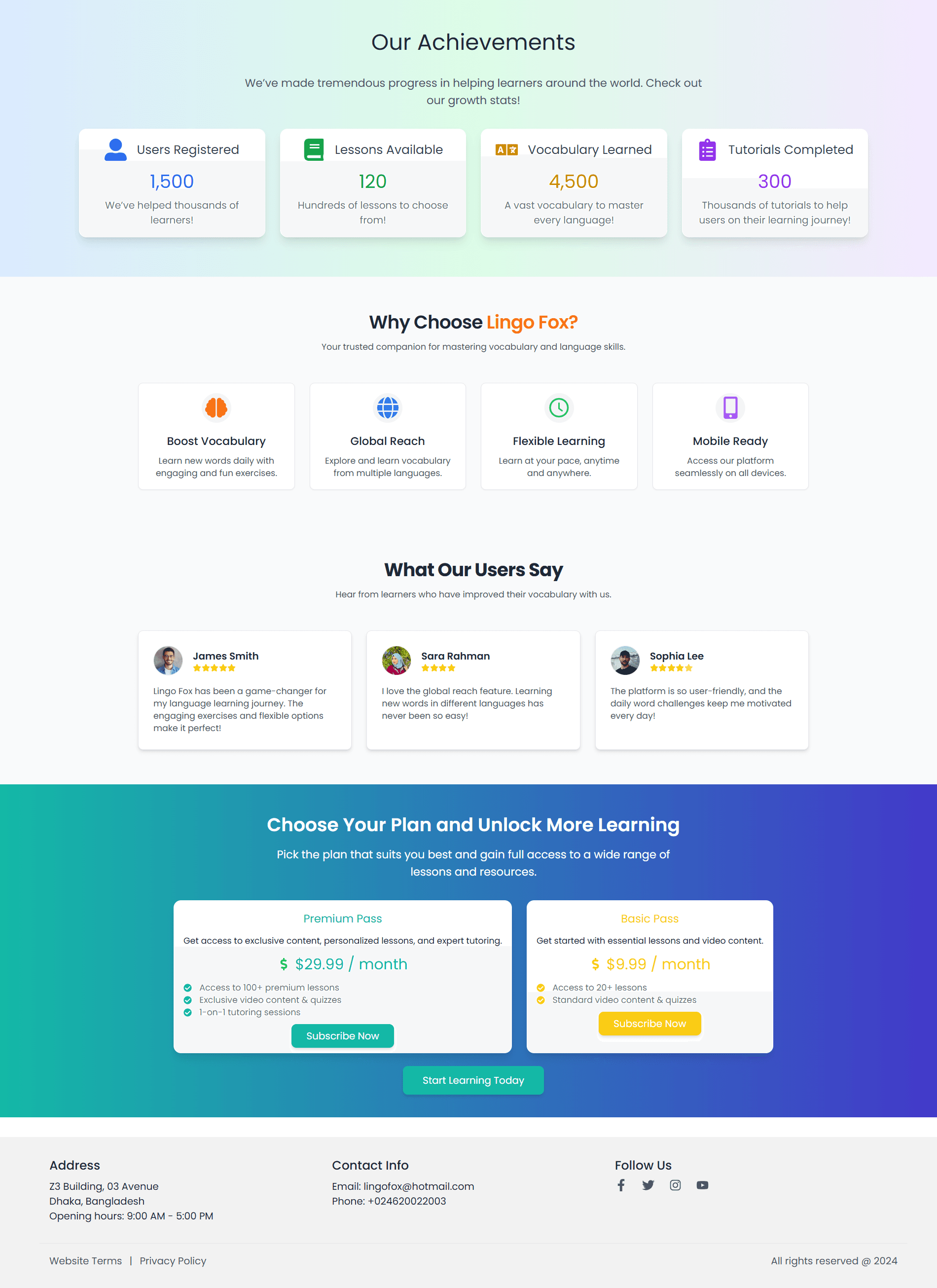 Lingo Fox – Interactive Language Learning